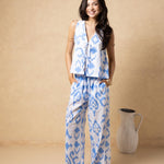 'Solana' Drawstring Wide Leg Print Pants WOMEN'S PANTS for women resort wear - Seaspice Resort Wear