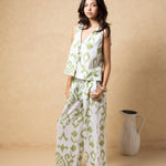 'Solana' Drawstring Wide Leg Print Pants WOMEN'S PANTS for women resort wear - Seaspice Resort Wear