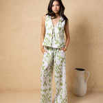 'Solana' Drawstring Wide Leg Print Pants WOMEN'S PANTS for women resort wear - Seaspice Resort Wear