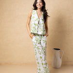 'Solana' Drawstring Wide Leg Print Pants WOMEN'S PANTS for women resort wear - Seaspice Resort Wear