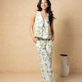 'Solana' Drawstring Wide Leg Print Pants WOMEN'S PANTS for women resort wear - Seaspice Resort Wear