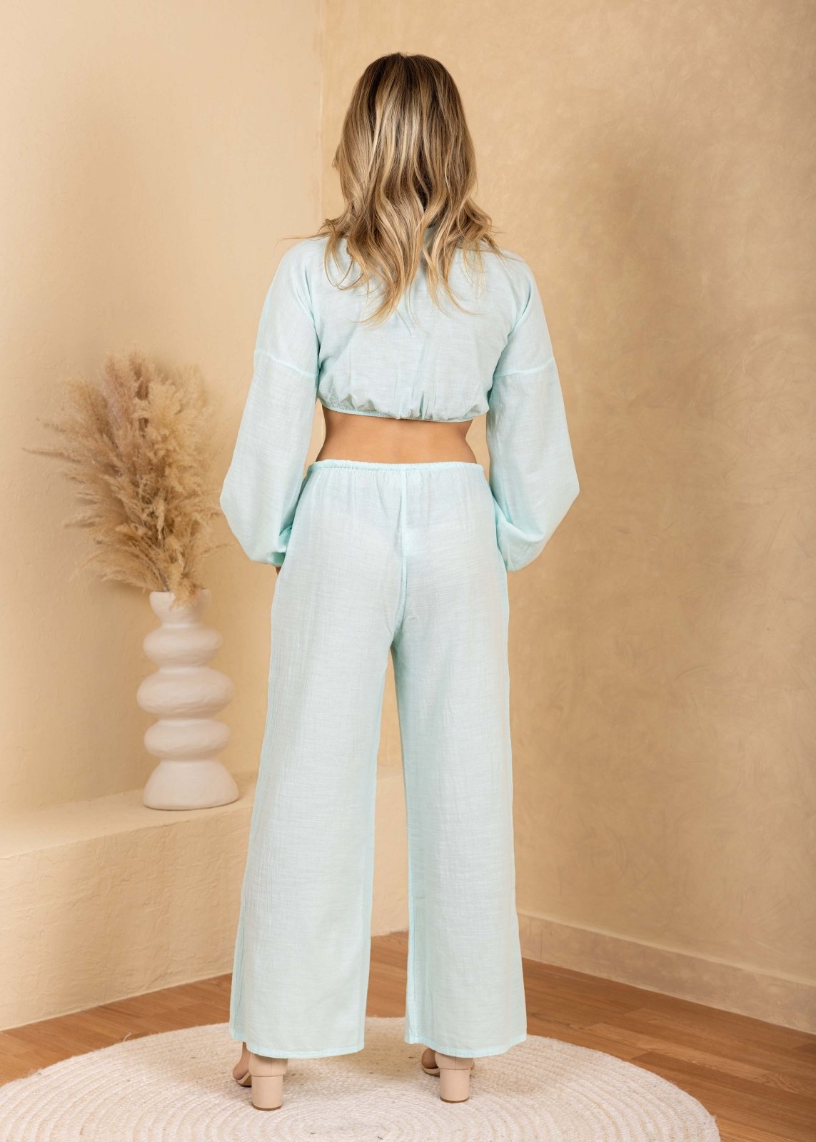 'Solana' Tie Front Crop Top WOMEN'S TOP for women resort wear - Seaspice Resort Wear