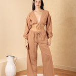 'Solana' Tie Front Crop Top WOMEN'S TOP for women resort wear - Seaspice Resort Wear