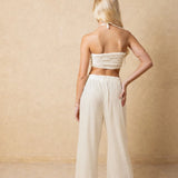'Solea' Tassel Wide Leg Pants WOMEN'S SKIRT for women resort wear - Seaspice Resort Wear