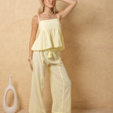 'Solea' Tassel Wide Leg Pants WOMEN'S SKIRT for women resort wear - Seaspice Resort Wear