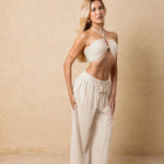 'Solea' Tassel Wide Leg Pants WOMEN'S SKIRT for women resort wear - Seaspice Resort Wear