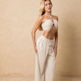 'Solea' Tassel Wide Leg Pants WOMEN'S SKIRT for women resort wear - Seaspice Resort Wear