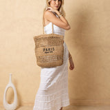 'Solea' Woven Resort Tote - Natural Materials ACCESSORIES for women resort wear - Seaspice Resort Wear
