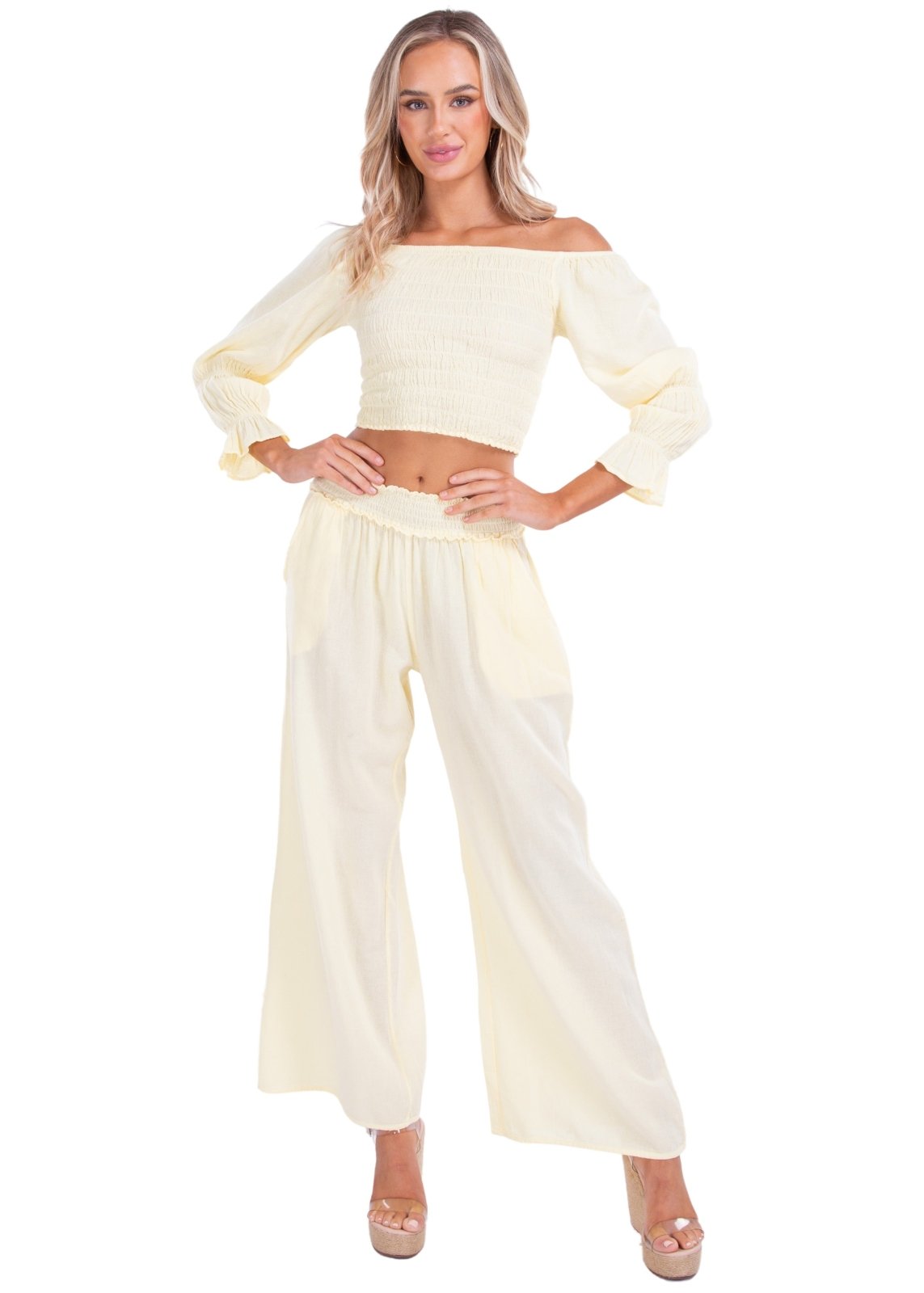 'Soleil' Wide Leg Pants WOMEN'S PANTS for women resort wear - Seaspice Resort Wear