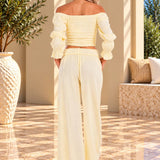 'Soleil' Wide Leg Pants WOMEN'S PANTS for women resort wear - Seaspice Resort Wear