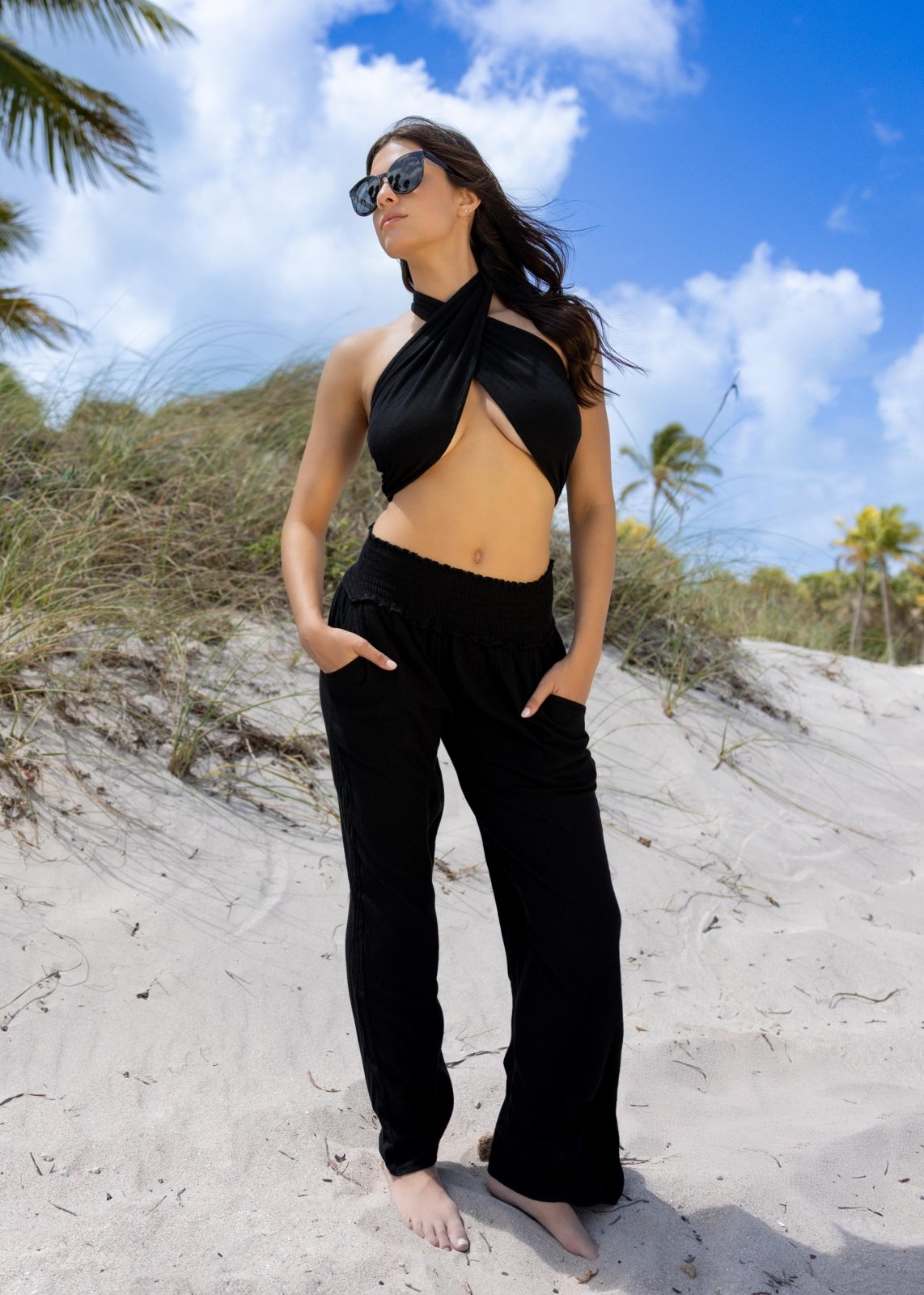 'Soleil' Wide Leg Pants WOMEN'S PANTS for women resort wear - Seaspice Resort Wear