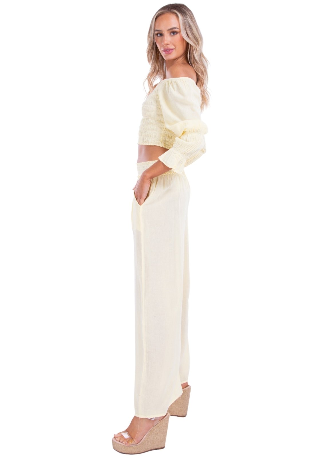 'Soleil' Wide Leg Pants WOMEN'S PANTS for women resort wear - Seaspice Resort Wear