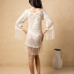 'Thalia' Crochet Fringe Dress WOMEN'S COVER UP for women resort wear - Seaspice Resort Wear