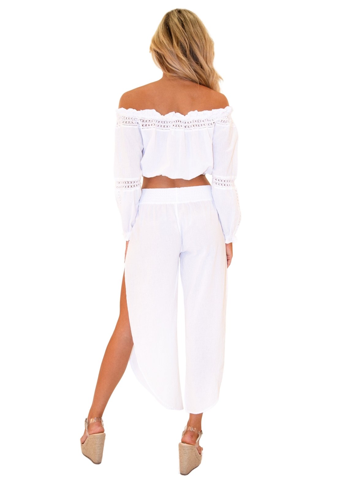 'Veronica' Crochet Detail Top WOMEN'S TOP for women resort wear - Seaspice Resort Wear