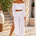 'Veronica' Crochet Detail Top WOMEN'S TOP for women resort wear - Seaspice Resort Wear