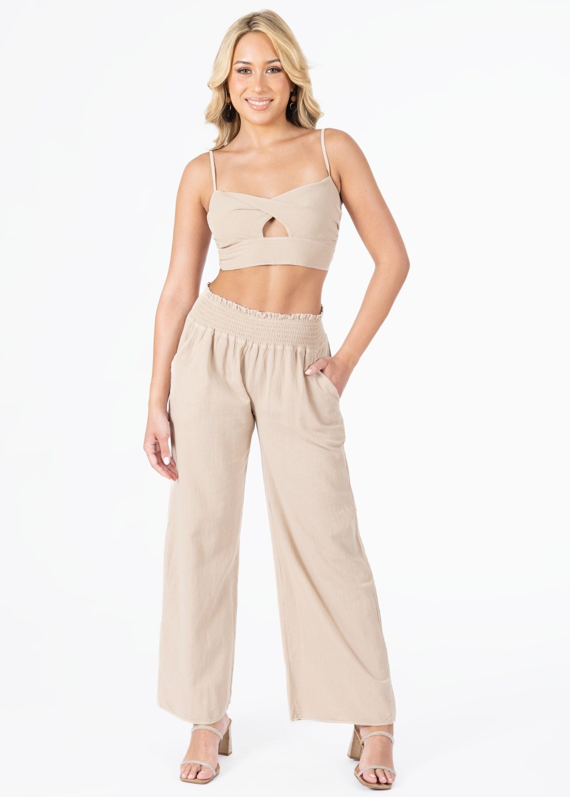 'Ximena' Wide Leg Pants WOMEN'S PANTS for women resort wear - Seaspice Resort Wear