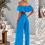 'Ximena' Wide Leg Pants WOMEN'S PANTS for women resort wear - Seaspice Resort Wear