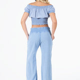 'Ximena' Wide Leg Pants WOMEN'S PANTS for women resort wear - Seaspice Resort Wear