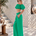 'Ximena' Wide Leg Pants WOMEN'S PANTS for women resort wear - Seaspice Resort Wear