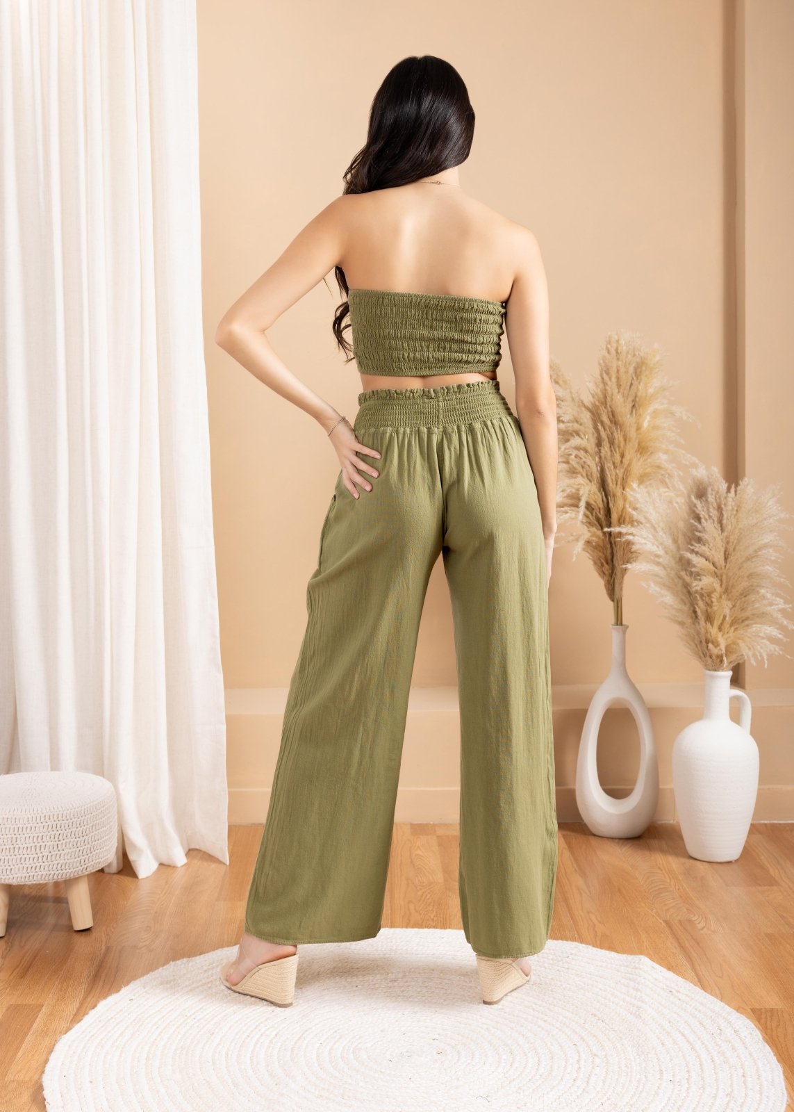'Ximena' Wide Leg Pants WOMEN'S PANTS for women resort wear - Seaspice Resort Wear