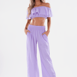 'Ximena' Wide Leg Pants WOMEN'S PANTS for women resort wear - Seaspice Resort Wear