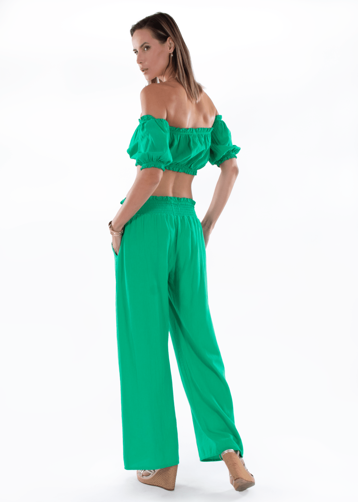 'Ximena' Wide Leg Pants WOMEN'S PANTS for women resort wear - Seaspice Resort Wear