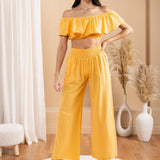 'Ximena' Wide Leg Pants WOMEN'S PANTS for women resort wear - Seaspice Resort Wear