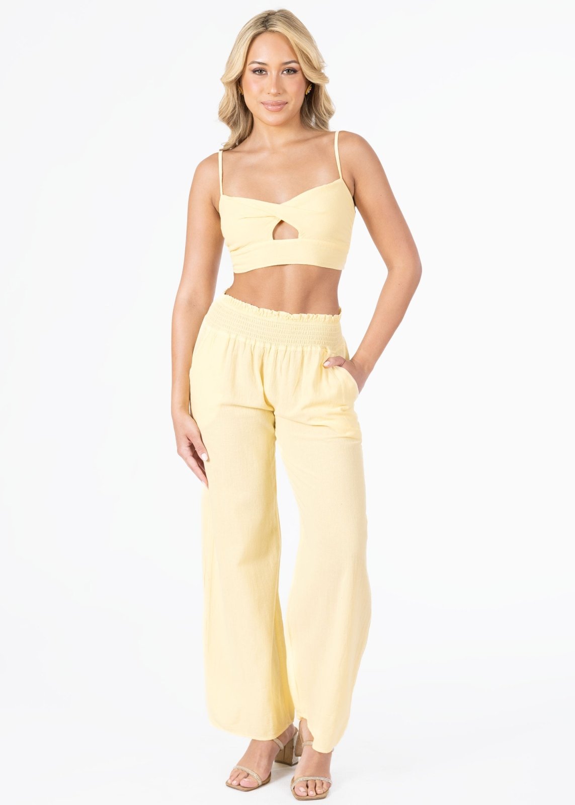 'Ximena' Wide Leg Pants WOMEN'S PANTS for women resort wear - Seaspice Resort Wear