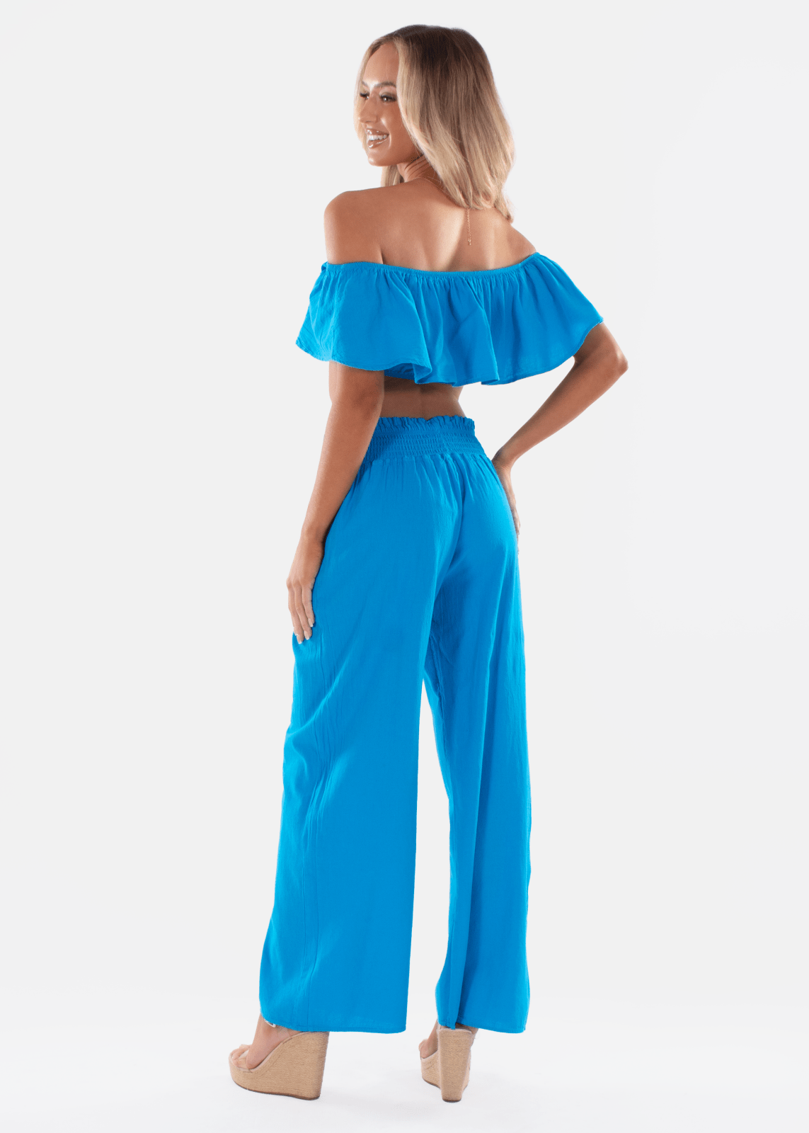 'Ximena' Wide Leg Pants WOMEN'S PANTS for women resort wear - Seaspice Resort Wear