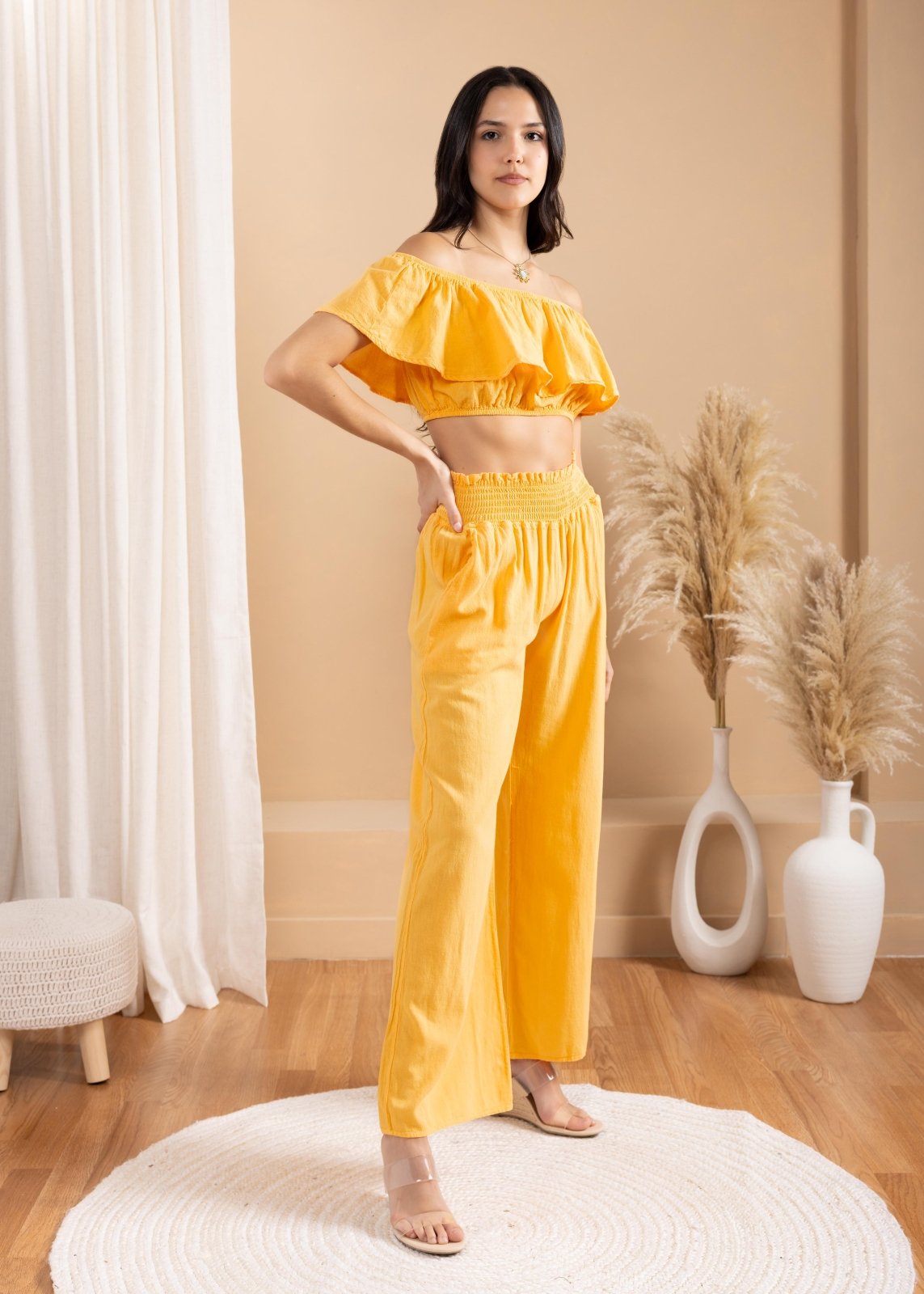 'Ximena' Wide Leg Pants WOMEN'S PANTS for women resort wear - Seaspice Resort Wear
