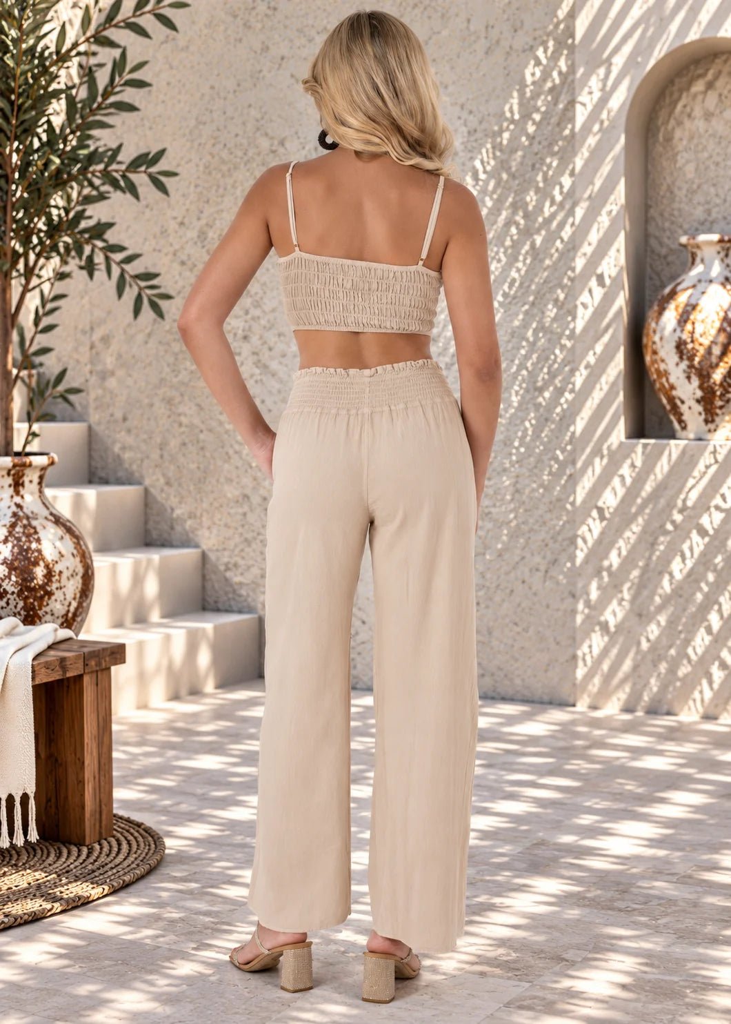 'Ximena' Wide Leg Pants WOMEN'S PANTS for women resort wear - Seaspice Resort Wear