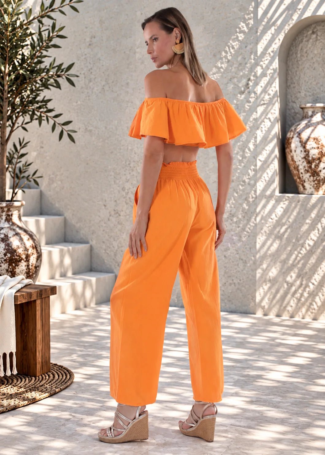 'Ximena' Wide Leg Pants WOMEN'S PANTS for women resort wear - Seaspice Resort Wear