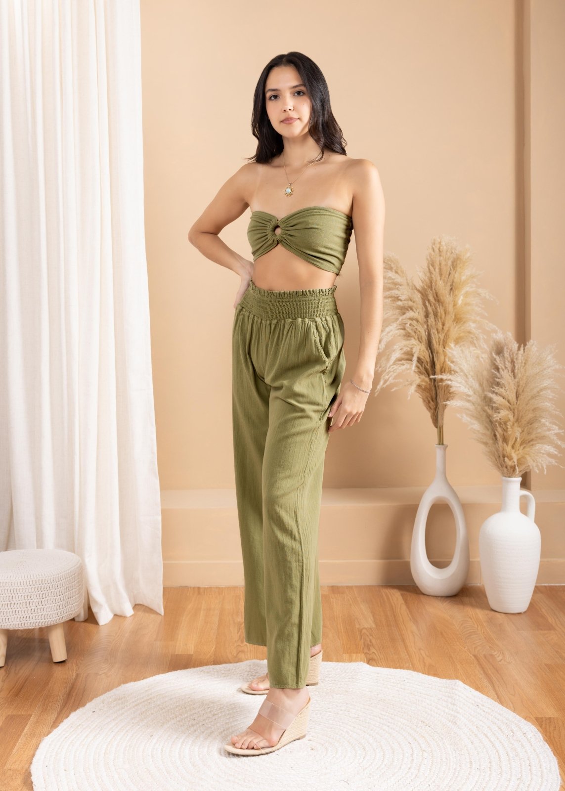 'Ximena' Wide Leg Pants WOMEN'S PANTS for women resort wear - Seaspice Resort Wear