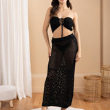 'Zaya' Crochet Mesh Crop Top WOMEN'S TOP for women resort wear - Seaspice Resort Wear