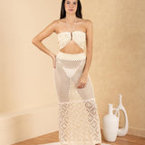 'Zaya' Crochet Mesh Crop Top WOMEN'S TOP for women resort wear - Seaspice Resort Wear