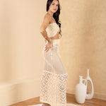 'Zaya' Crochet Mesh Crop Top WOMEN'S TOP for women resort wear - Seaspice Resort Wear