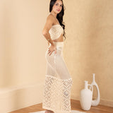 'Zaya' Crochet Mesh Crop Top WOMEN'S TOP for women resort wear - Seaspice Resort Wear