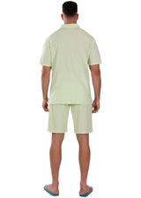 'Ibiza' Cotton Button Down Baby Green