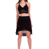'Jasmine' Crochet High Low Skirt