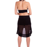'Jasmine' Crochet High Low Skirt