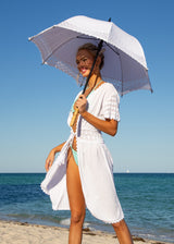 'Sadie' Tie-Front Cover-Up White