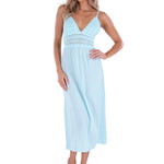 Aisha' Tie-Back Dress Baby Turquoise - Seaspice Resort Wear
