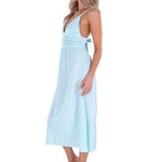Aisha' Tie-Back Dress Baby Turquoise - Seaspice Resort Wear