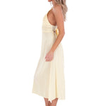 Aisha' Tie-Back Dress Baby Yellow - Seaspice Resort Wear