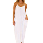 'Aitana' Maxi Dress White - Seaspice Resort Wear