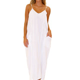 'Aitana' Maxi Dress White - Seaspice Resort Wear
