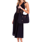 'Annick' Cotton Bag Black - Seaspice Resort Wear