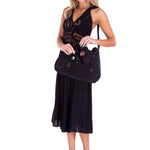 'Annick' Cotton Bag Black - Seaspice Resort Wear