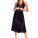 'Annick' Cotton Bag Black - Seaspice Resort Wear