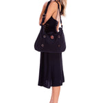 'Annick' Cotton Bag Black - Seaspice Resort Wear